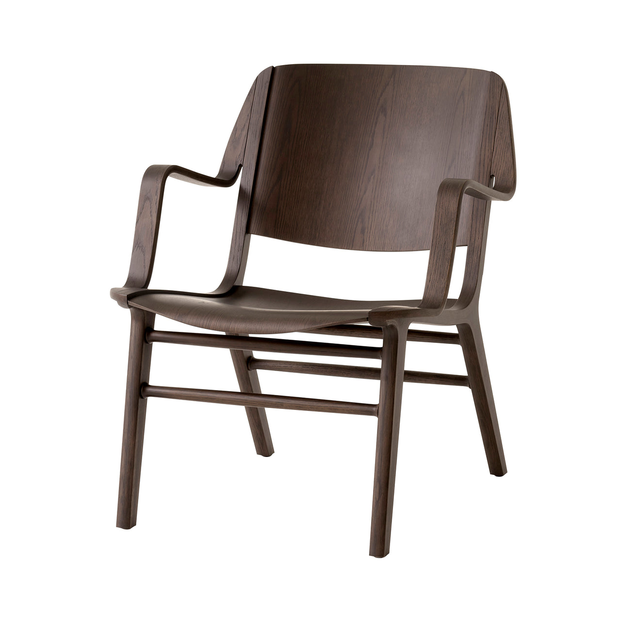AX Lounge Chair HM11: Dark Stained Oak
