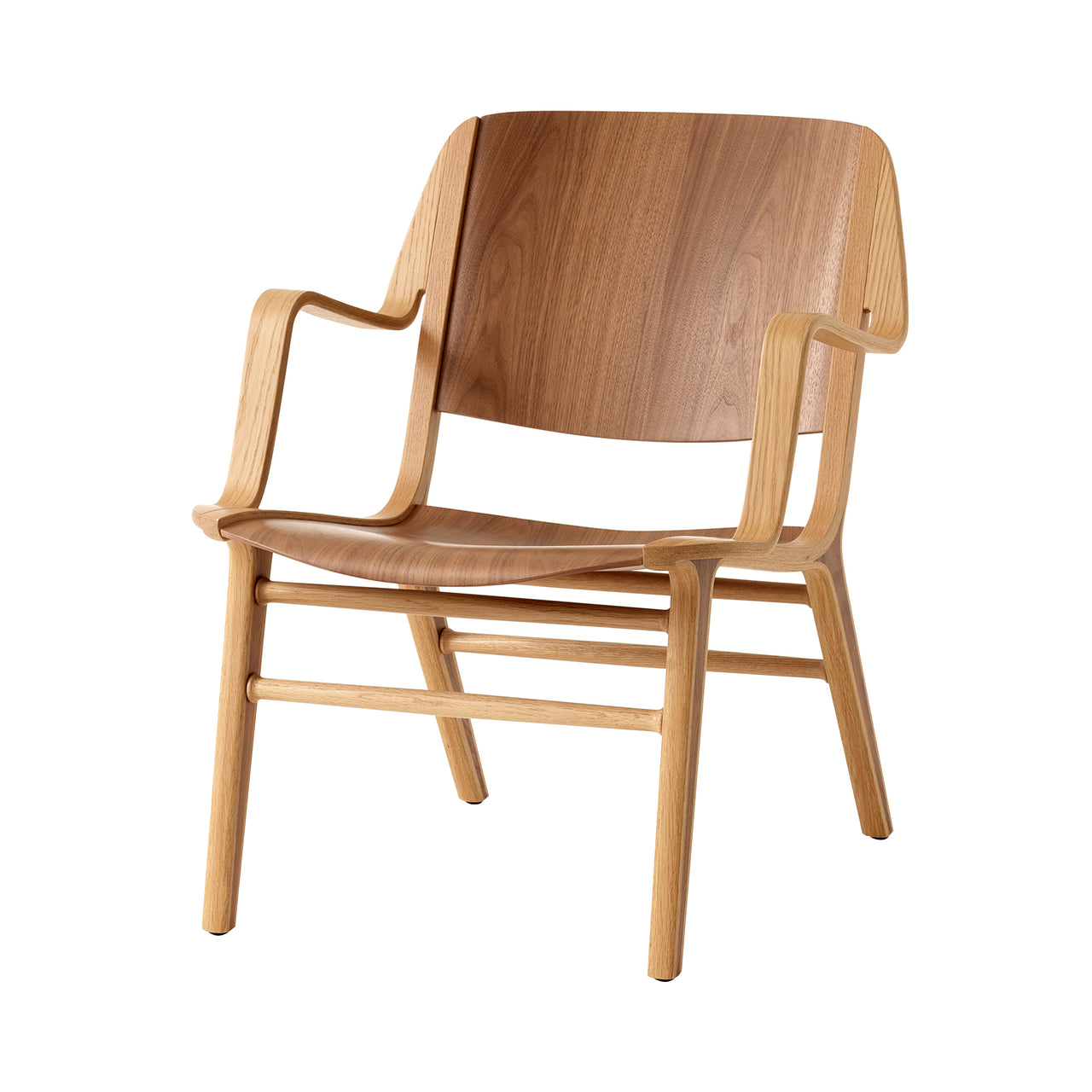 AX Lounge Chair HM11: Oak + Walnut