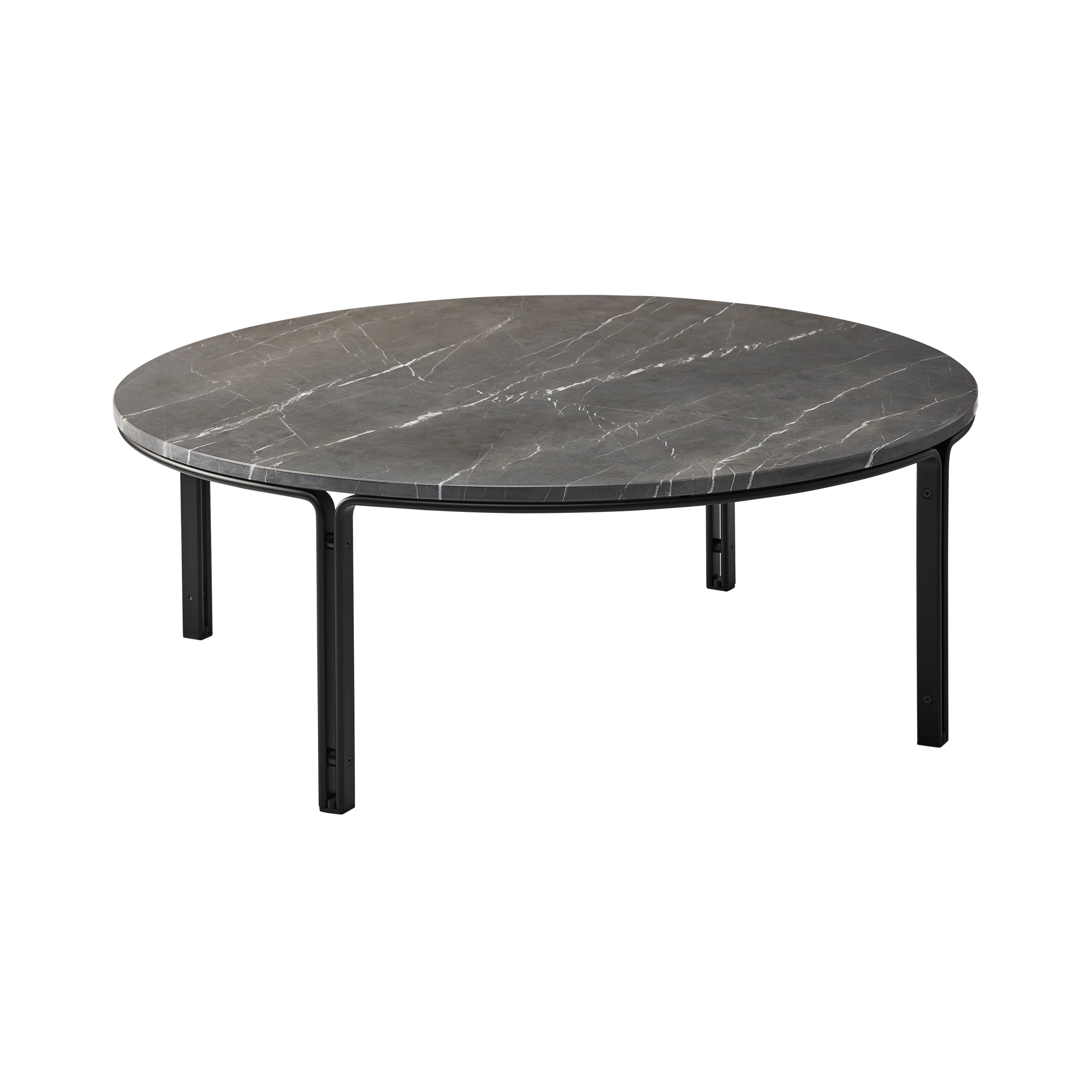 HB 110 Marble Top Coffee Table - Black Edition: Large - 43.3
