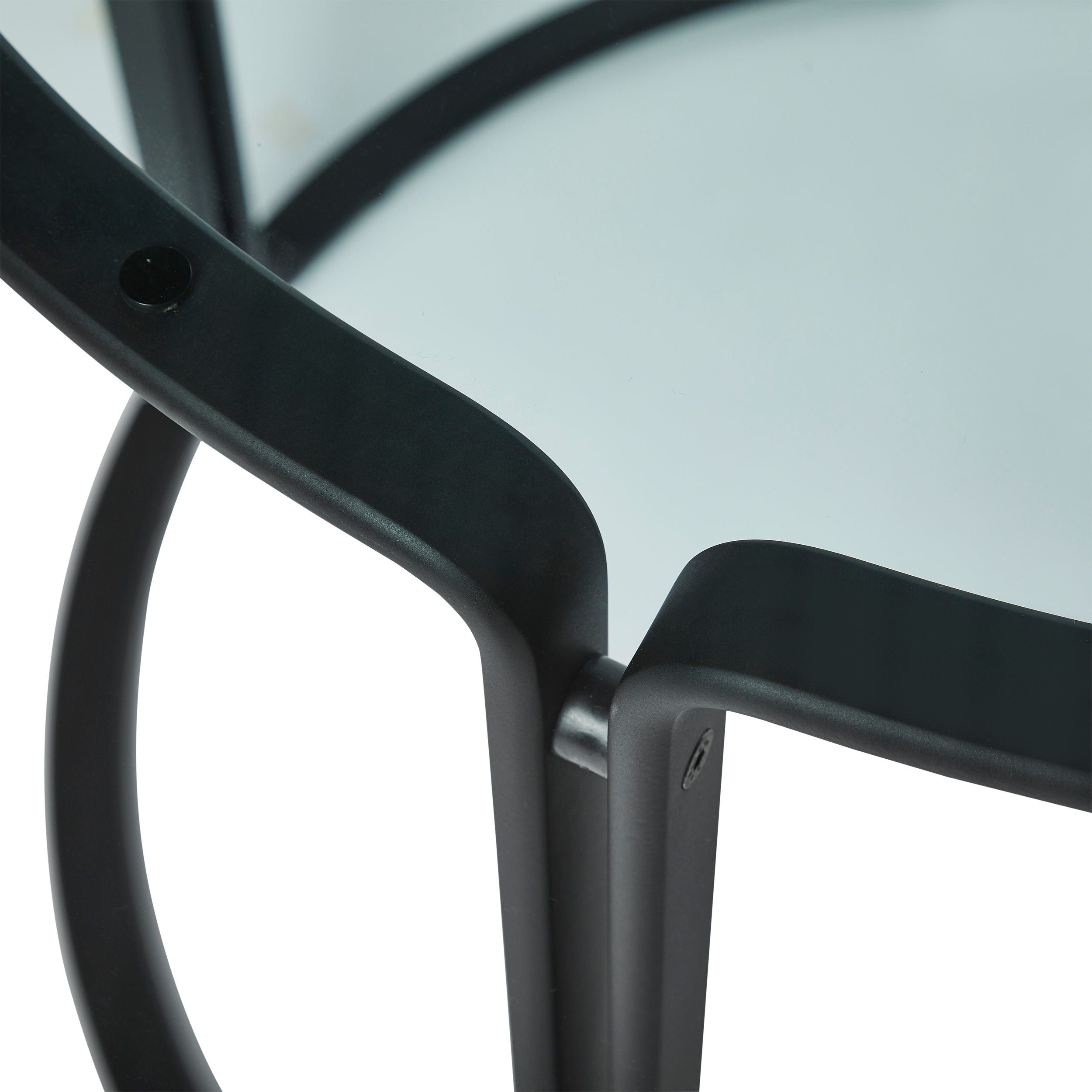 HB 120 Glass Top Dining Table - Black Edition