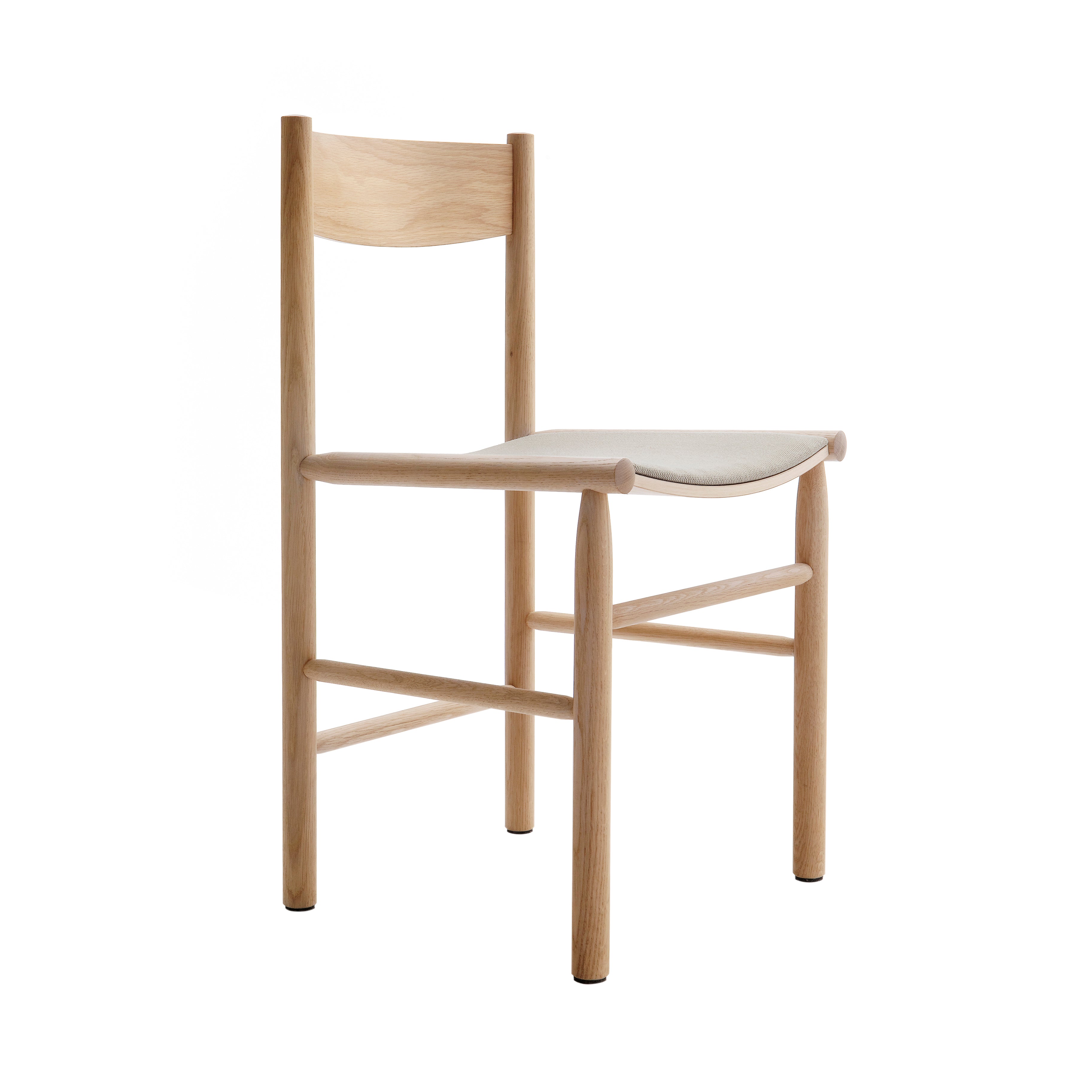 Akademia Chair: Upholstered + Light Oak