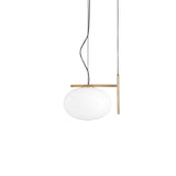 Alba Suspension Lamp: 1 + Satin Brass
