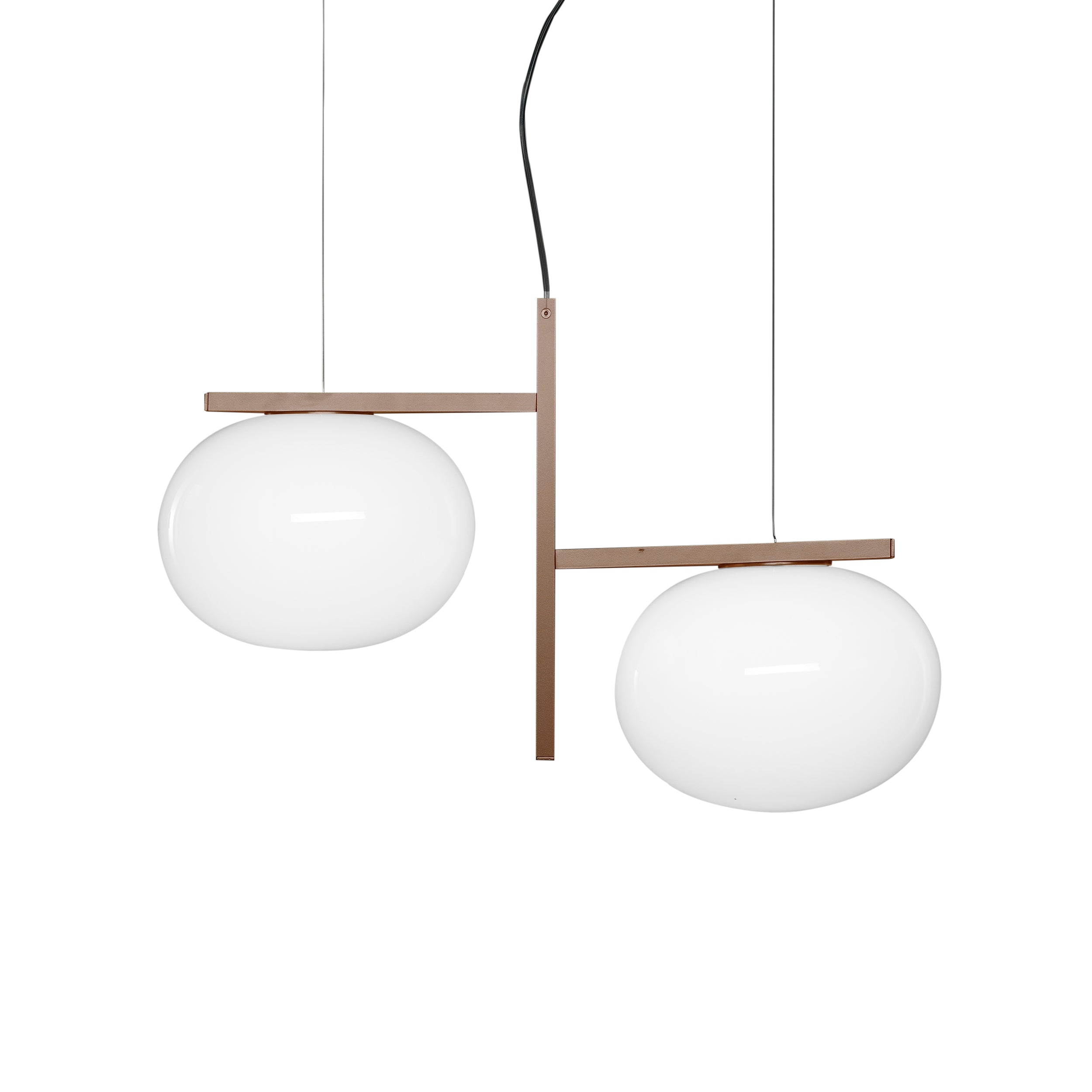 Alba Suspension Lamp: 2 + Anodic Bronze 