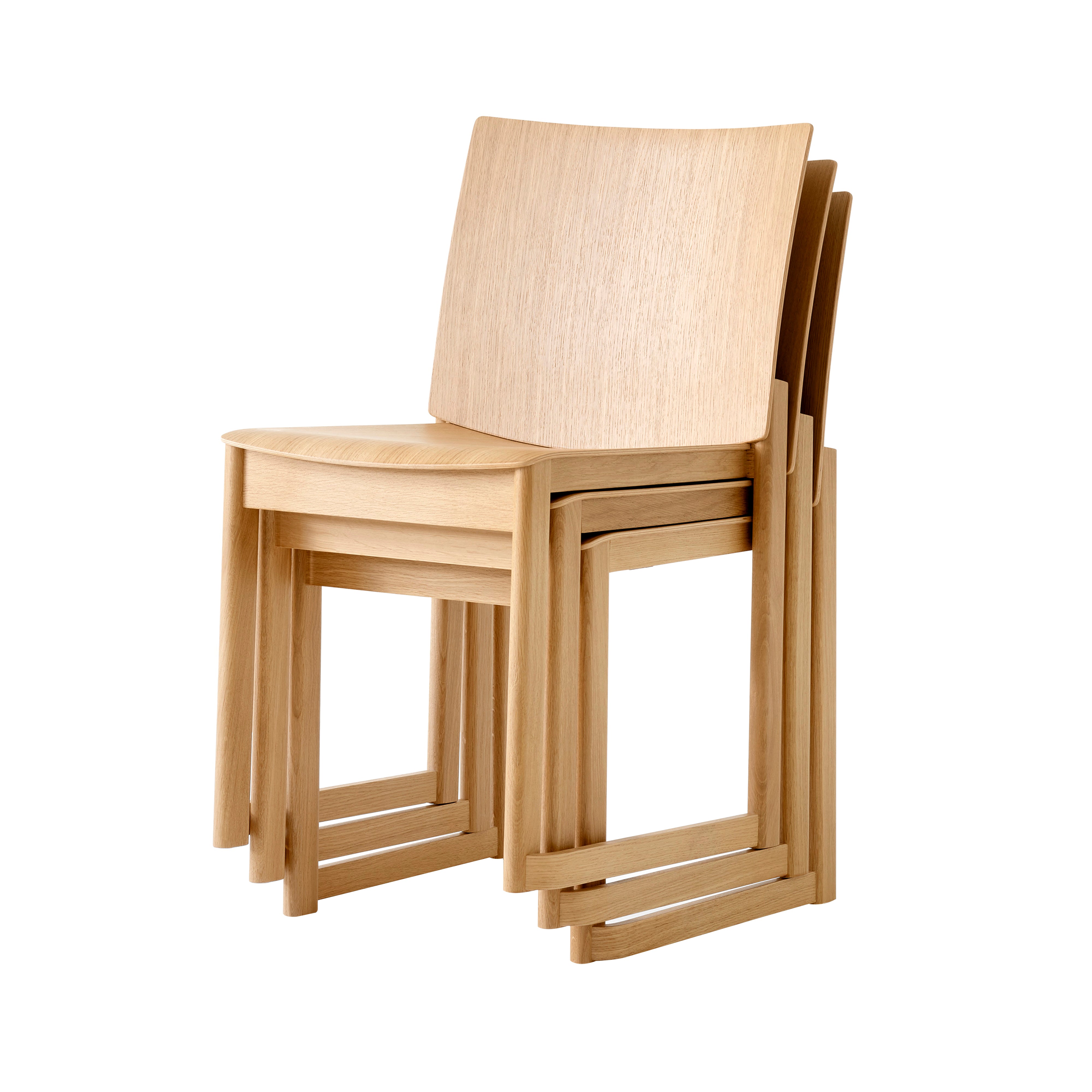 Allwood Stacking Chair AV35: Set of 2 + Without Linking Device
