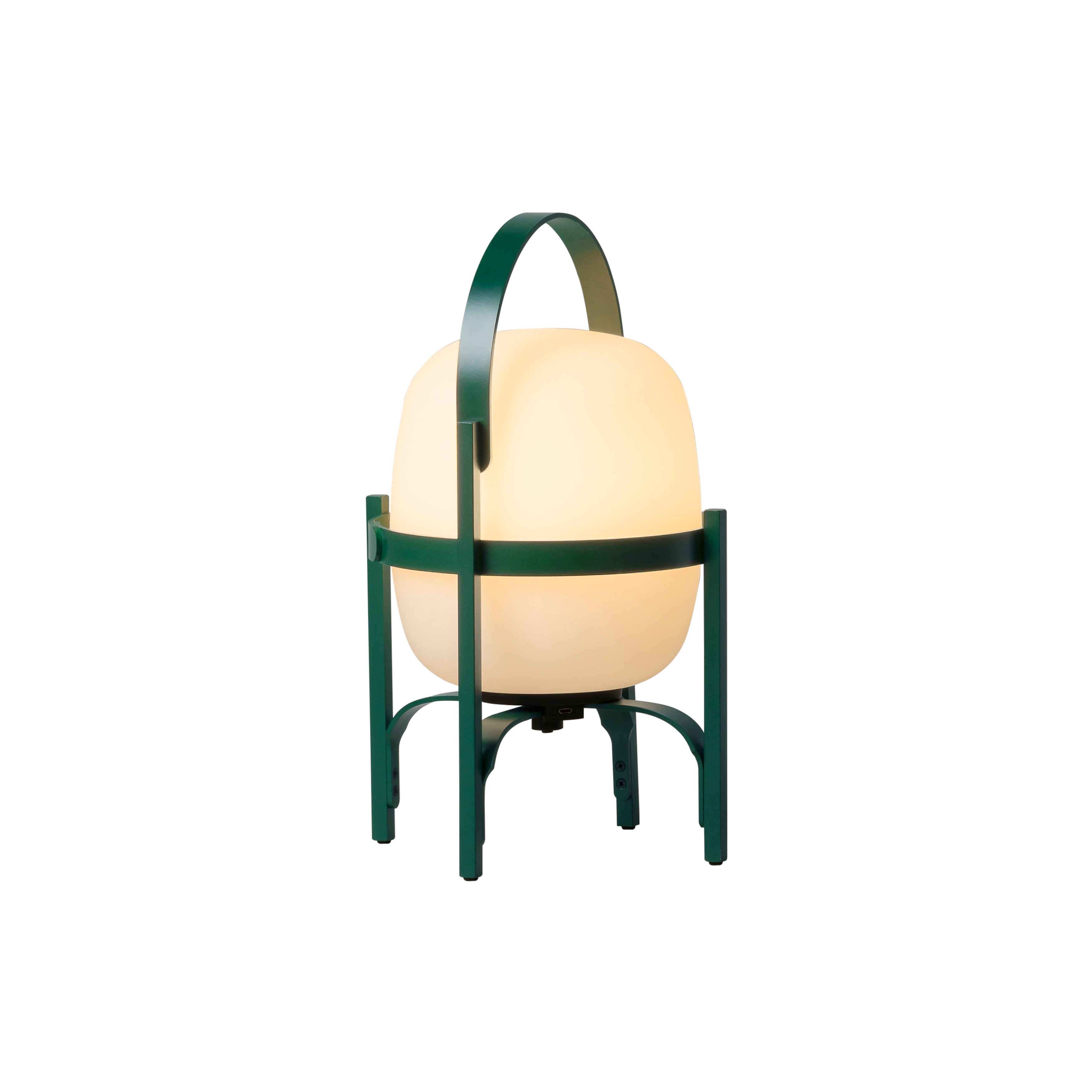Cestita Alubat Table Lamp: English Green