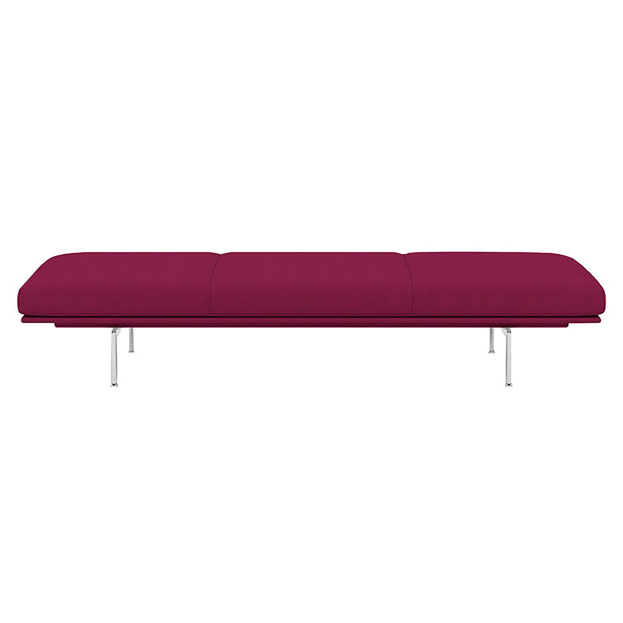 Outline Daybed: Polished Aluminum
