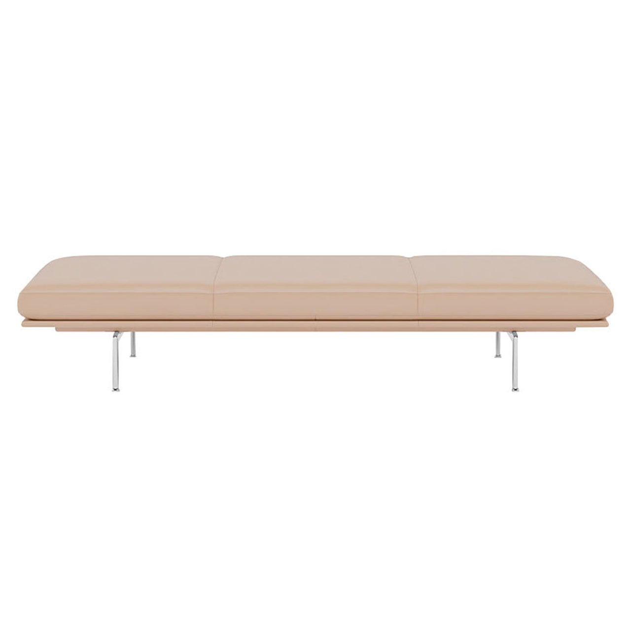 Outline Daybed: Polished Aluminum