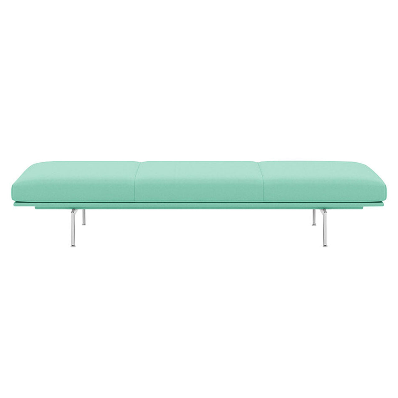 Outline Daybed: Polished Aluminum