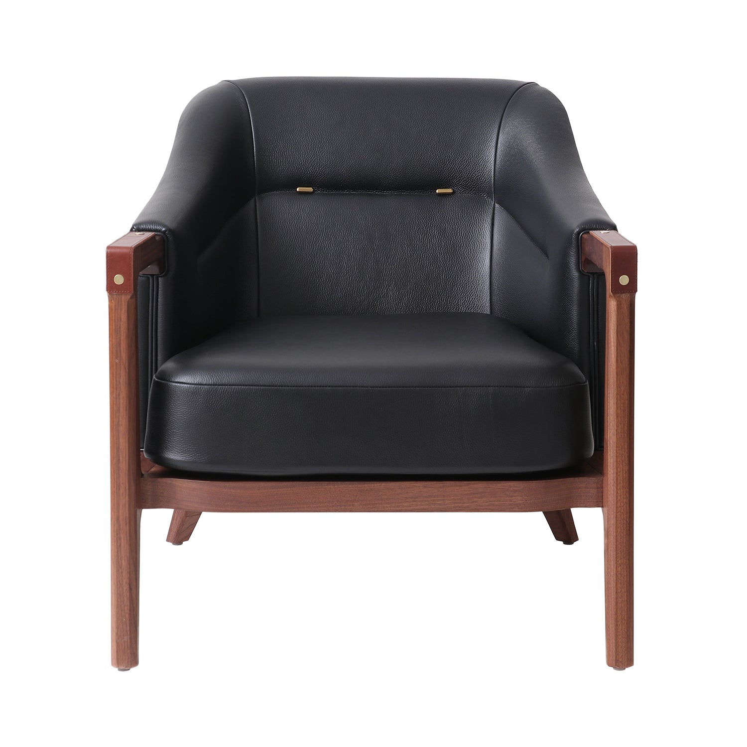Brightliner Alva Club Chair: Natural Walnut