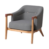 Brightliner Alva Club Chair: Natural Oak