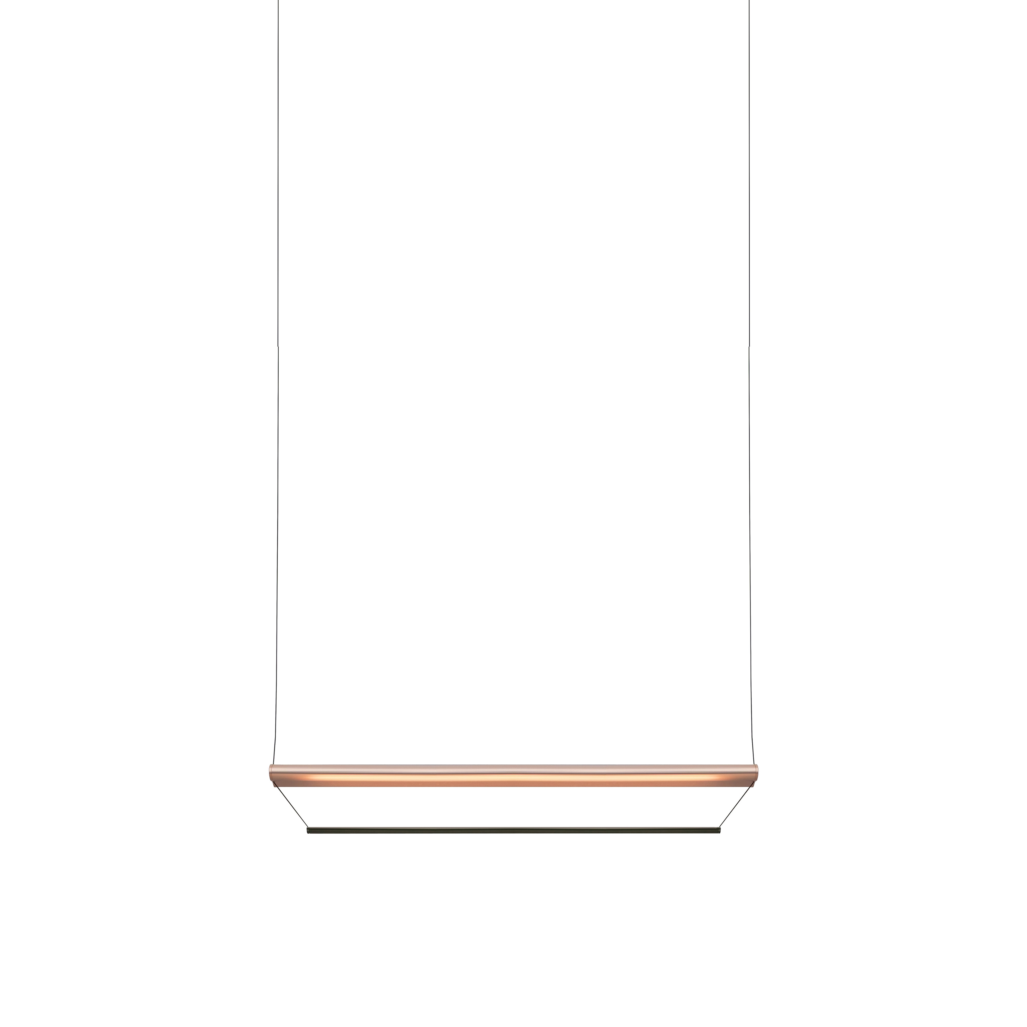 Tier 100 Pendant Light: Anodized Copper + Emerald