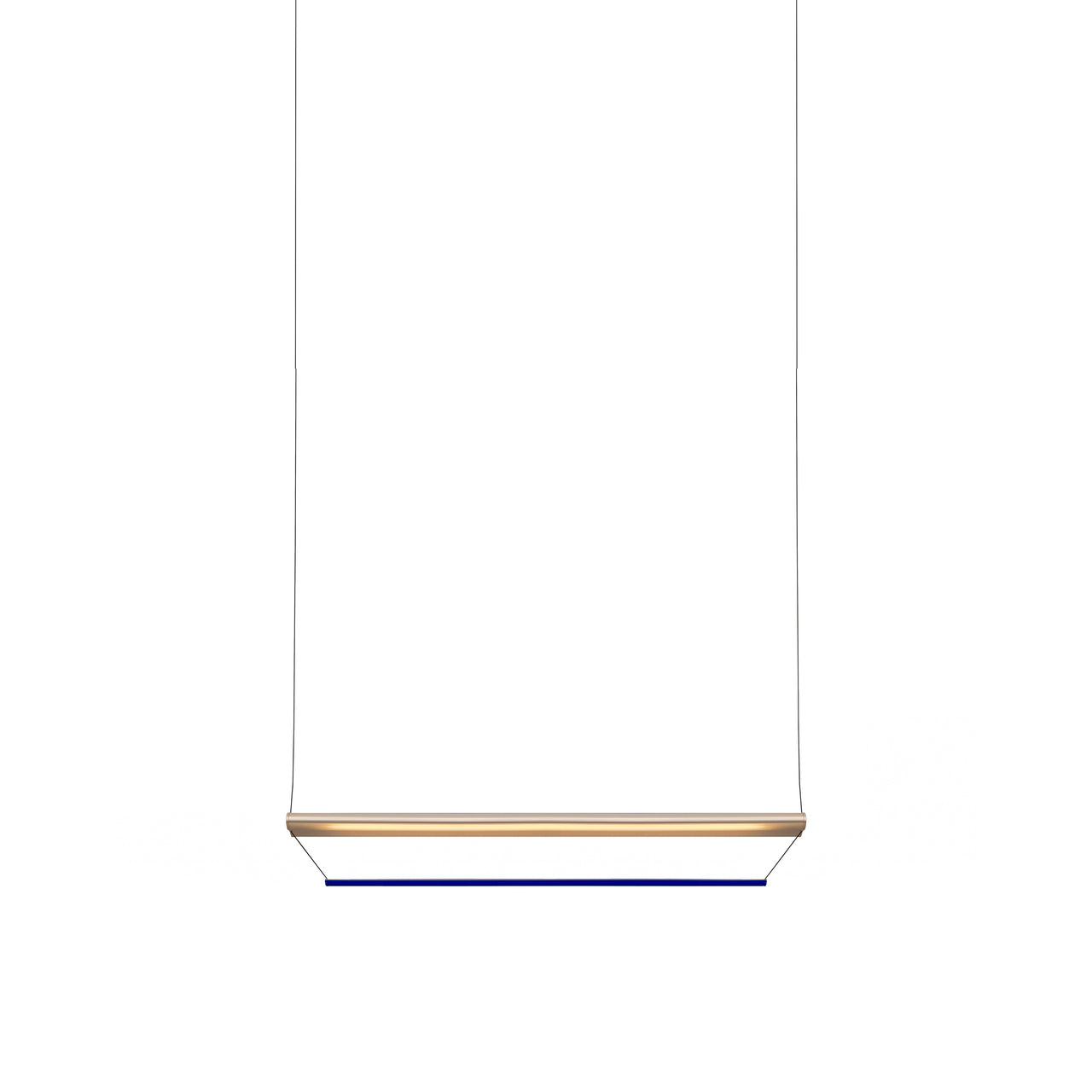 Tier 100 Pendant Light: Anodized Gold + Sapphire