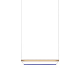 Tier 100 Pendant Light: Anodized Gold + Sapphire