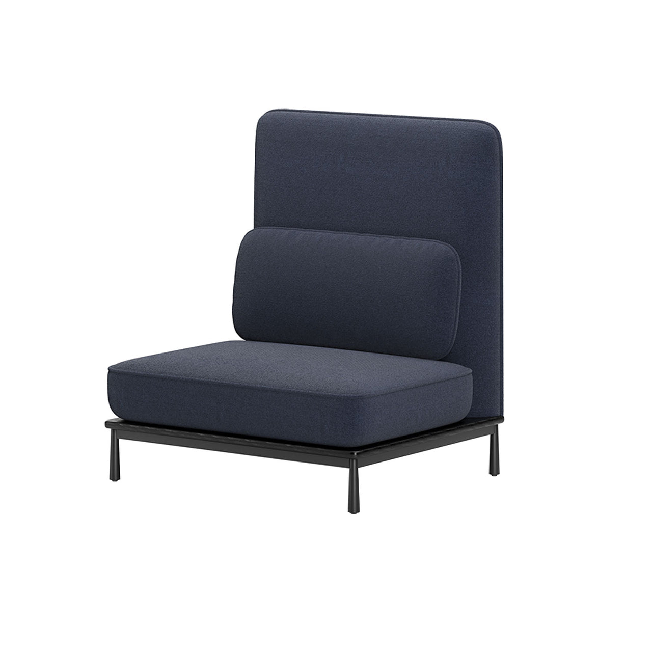 Arc Sofa High Back Middle: 1 + Black Oak