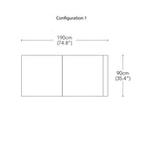 Arcade Modular Sofa: Configuration 1