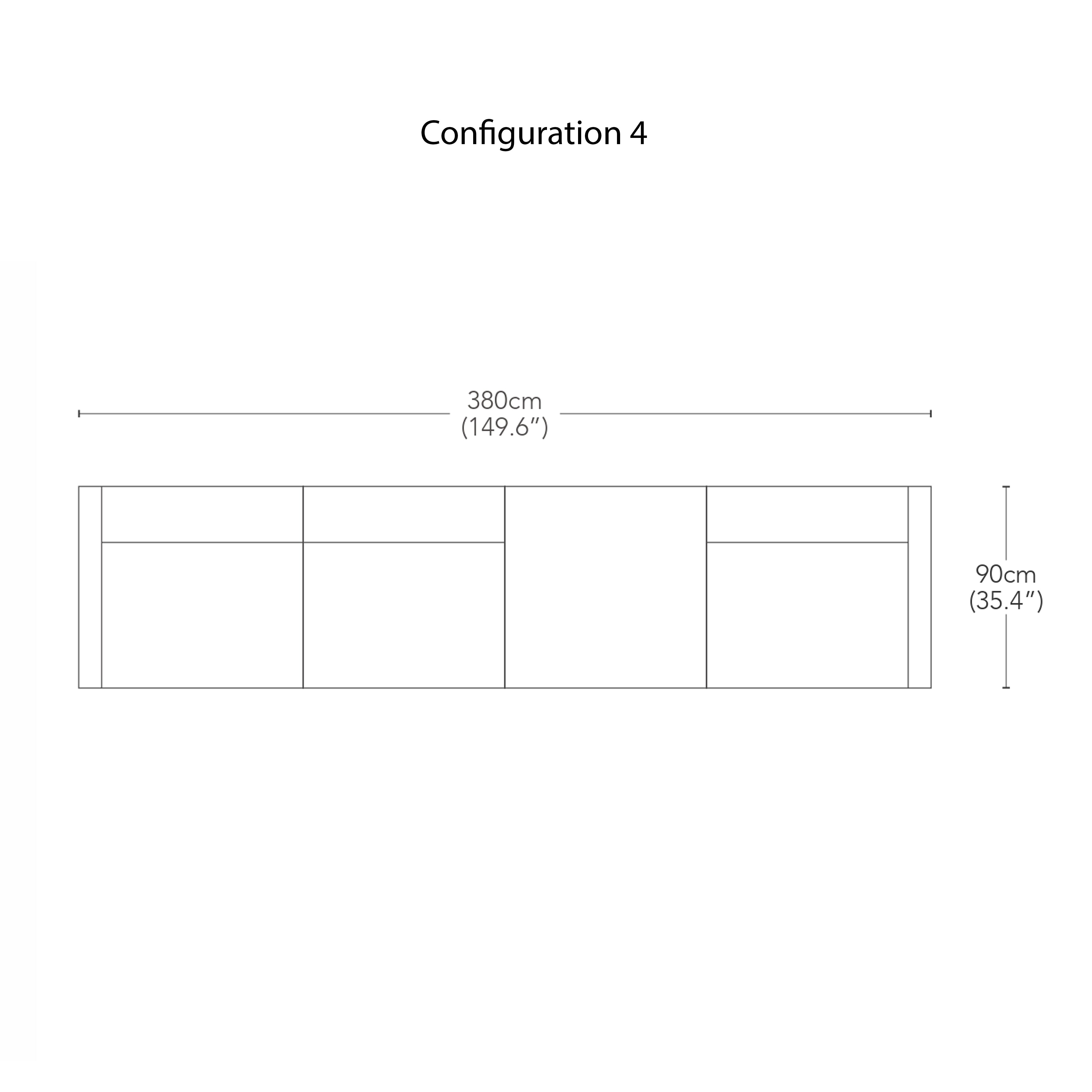 Arcade Modular Sofa: Configuration 4