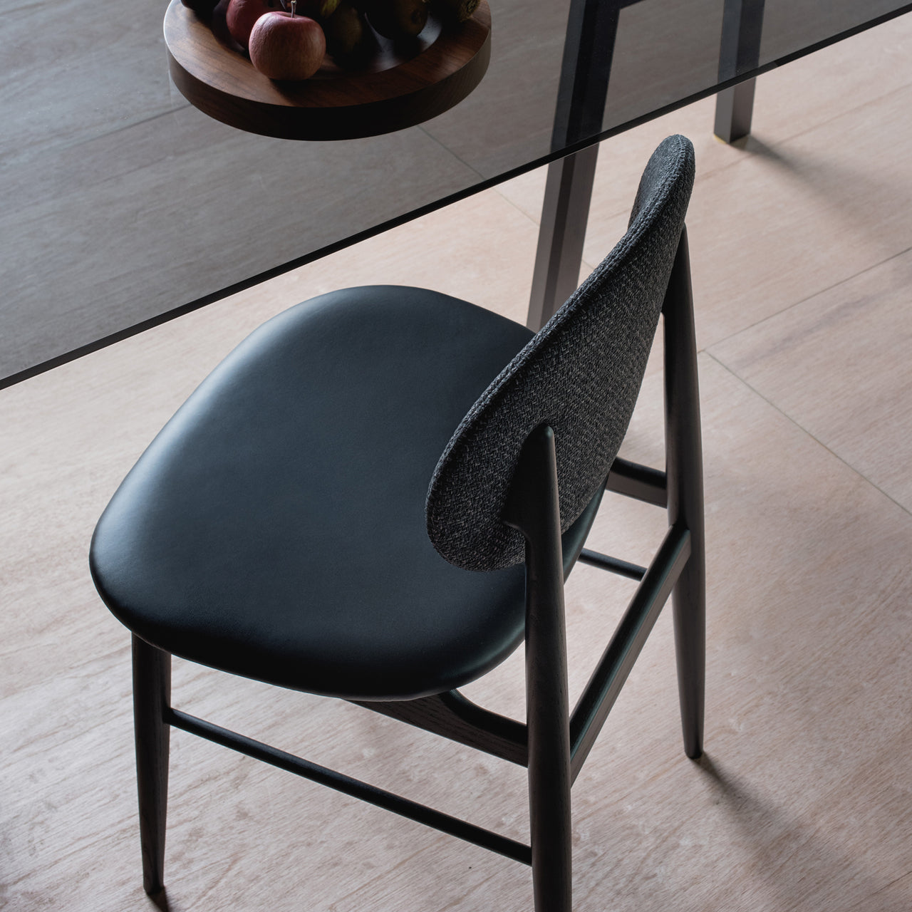 Outline Seat + Back Upholstered Chair: Set of 2