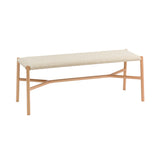 Ariake Bench: Upholstered + White Oak