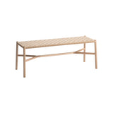 Ariake Bench: Textile Strap + White Oak + Beige 