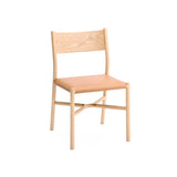 Ariake Chair: Upholstered + White Oak +  Fibre Natural