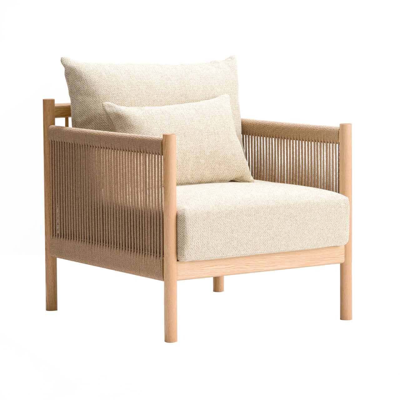 Braid Sofa: Natural Oak + 1 + Baton B-IV