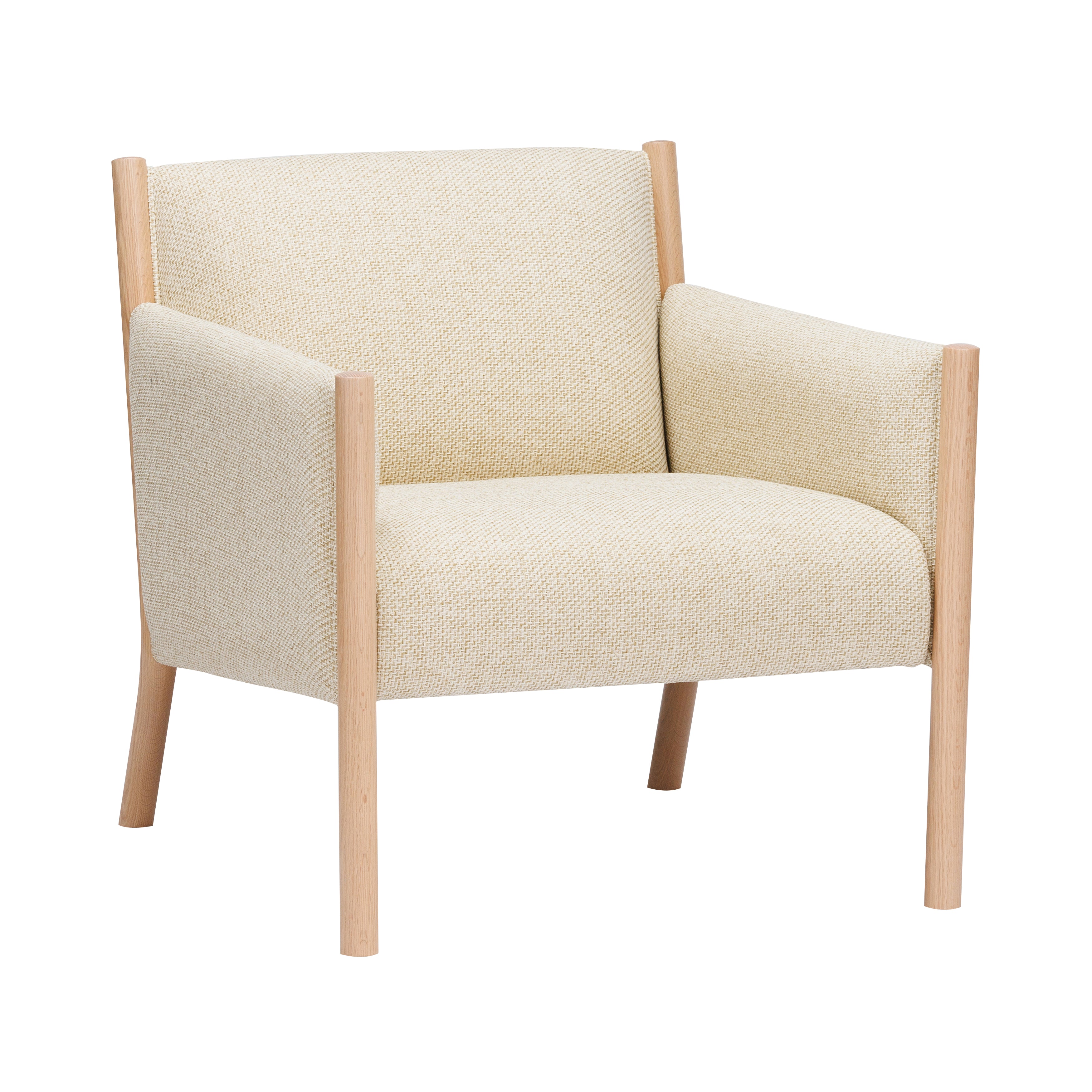 Rin Sofa: 1 Seater + White Oak