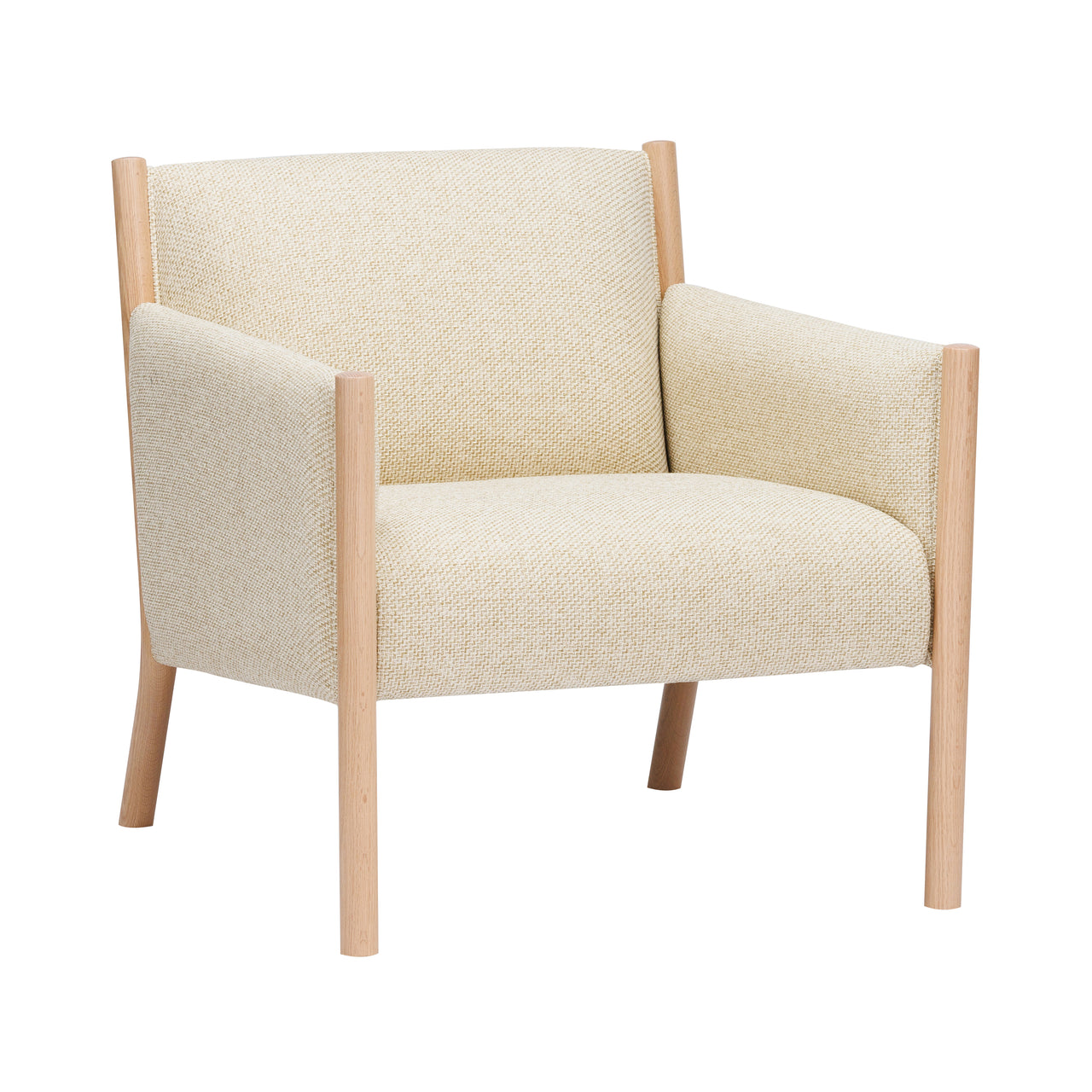 Rin Sofa: 1 Seater + White Oak