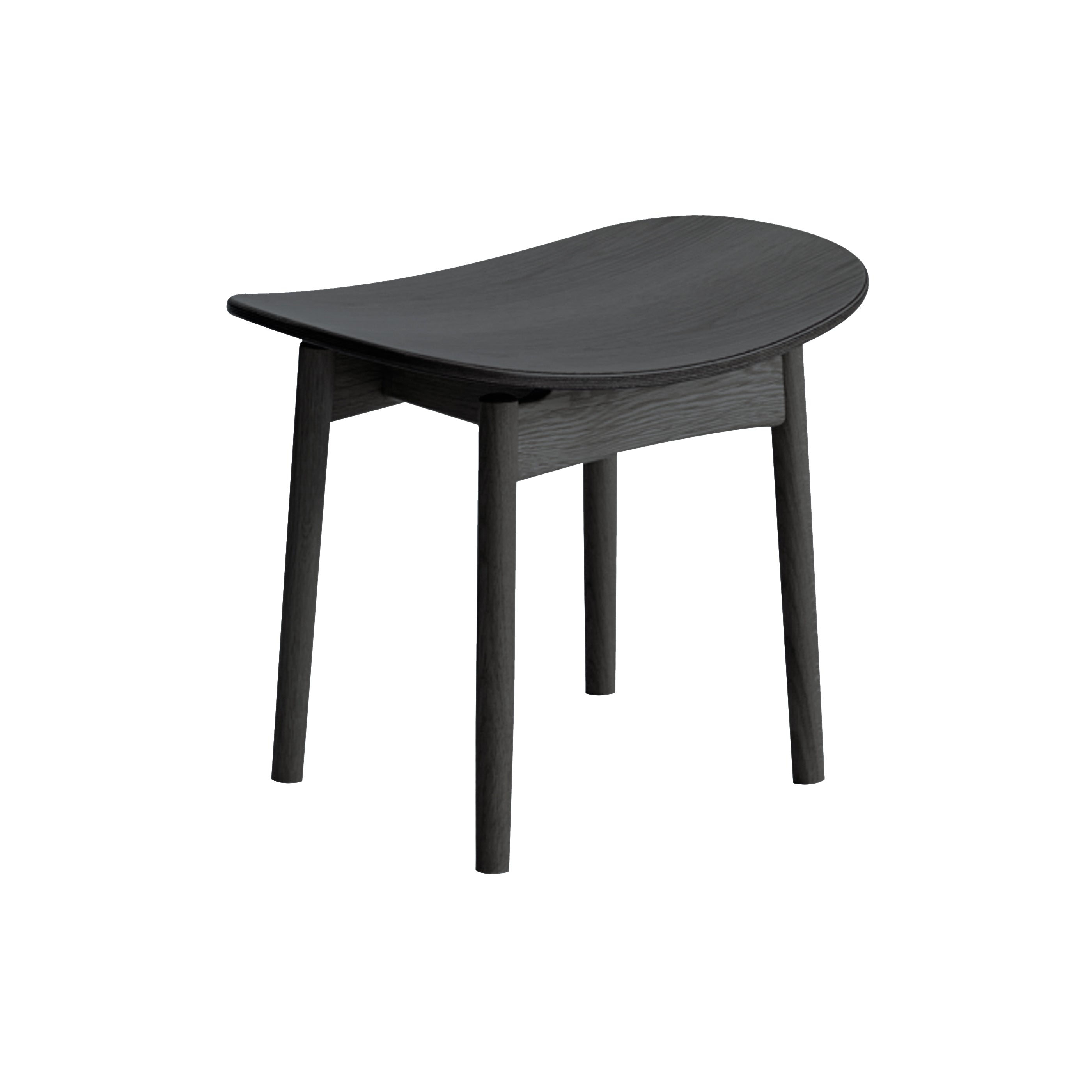Saga Dining Stool: Sumi Ash