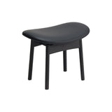 Saga Dining Stool: Upholstered + Sumi Ash