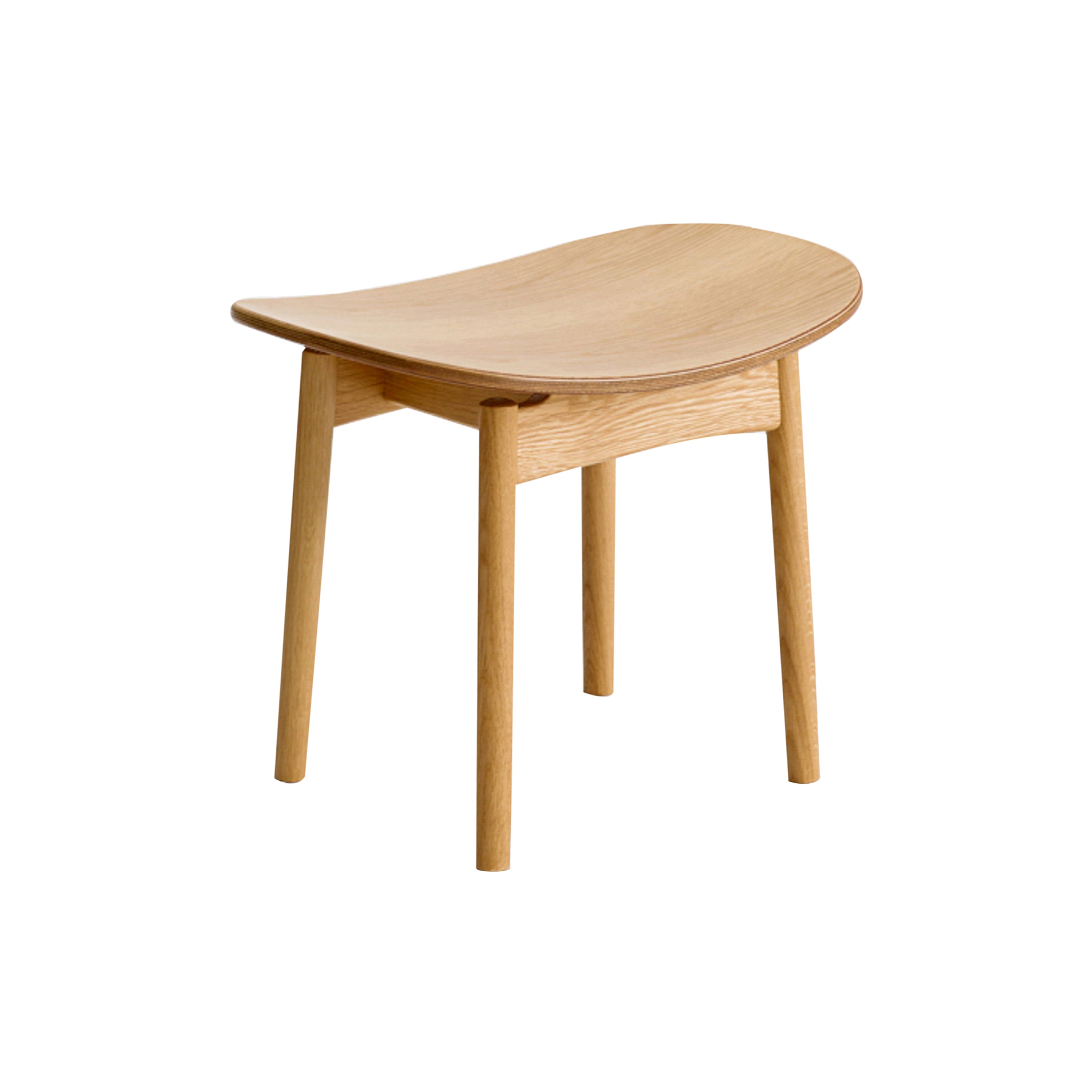 Saga Dining Stool: Natural Oak