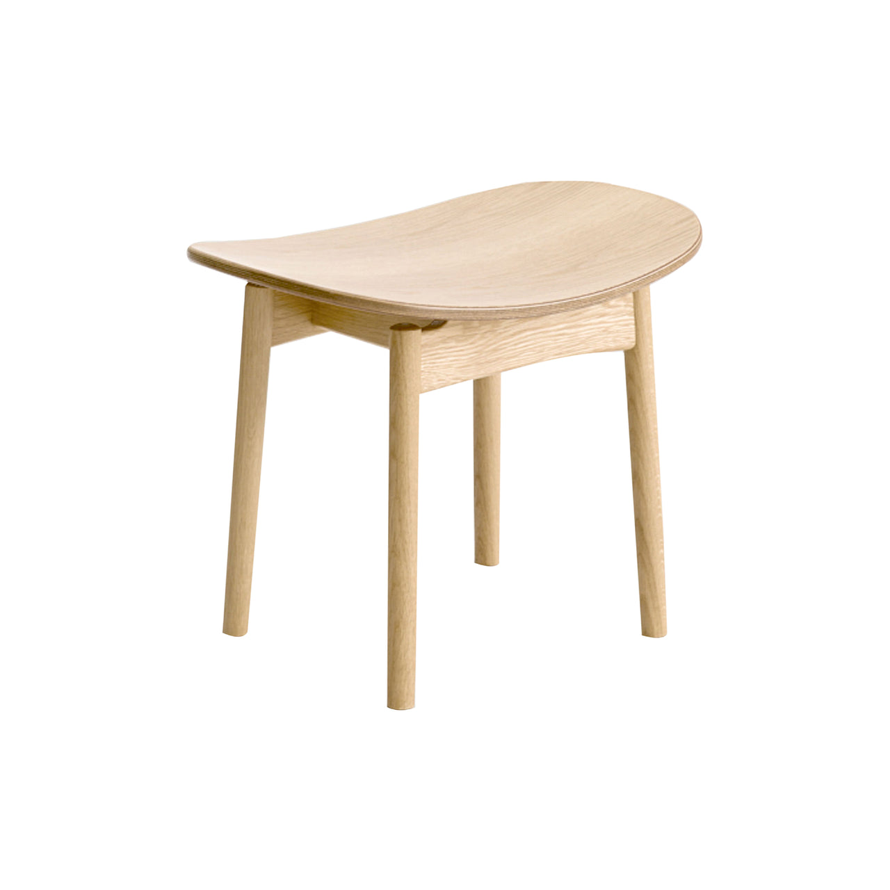 Saga Dining Stool: White Oak