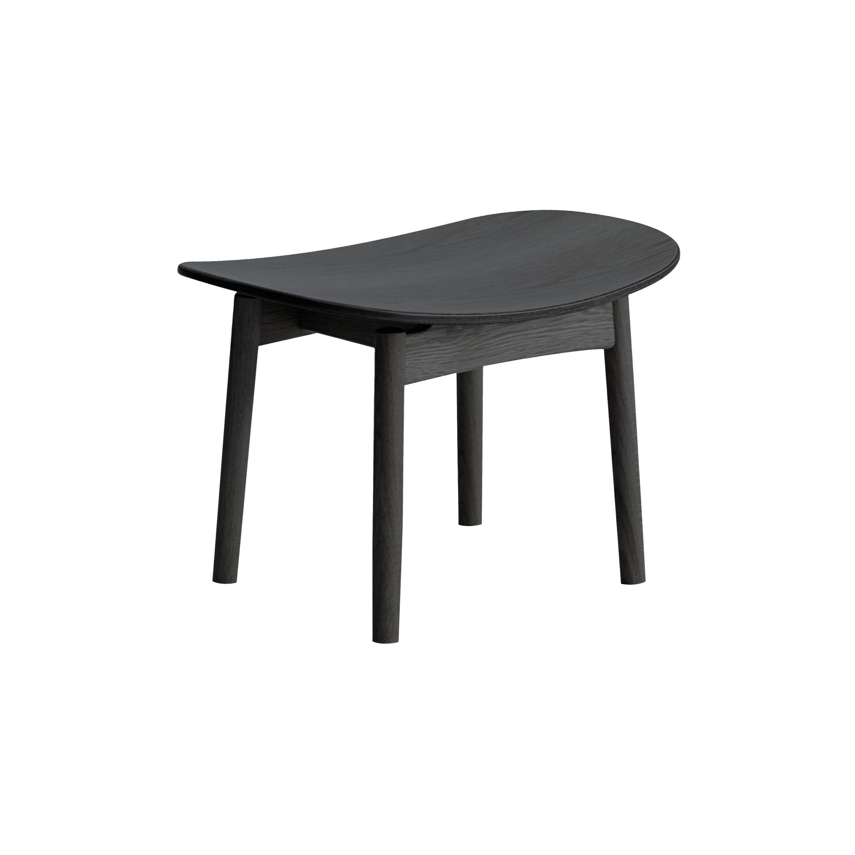 Saga Footstool: Sumi Ash