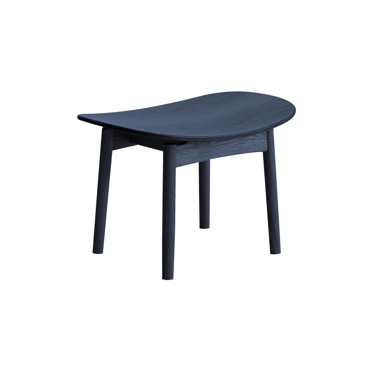 Saga Footstool: Indigo Ash