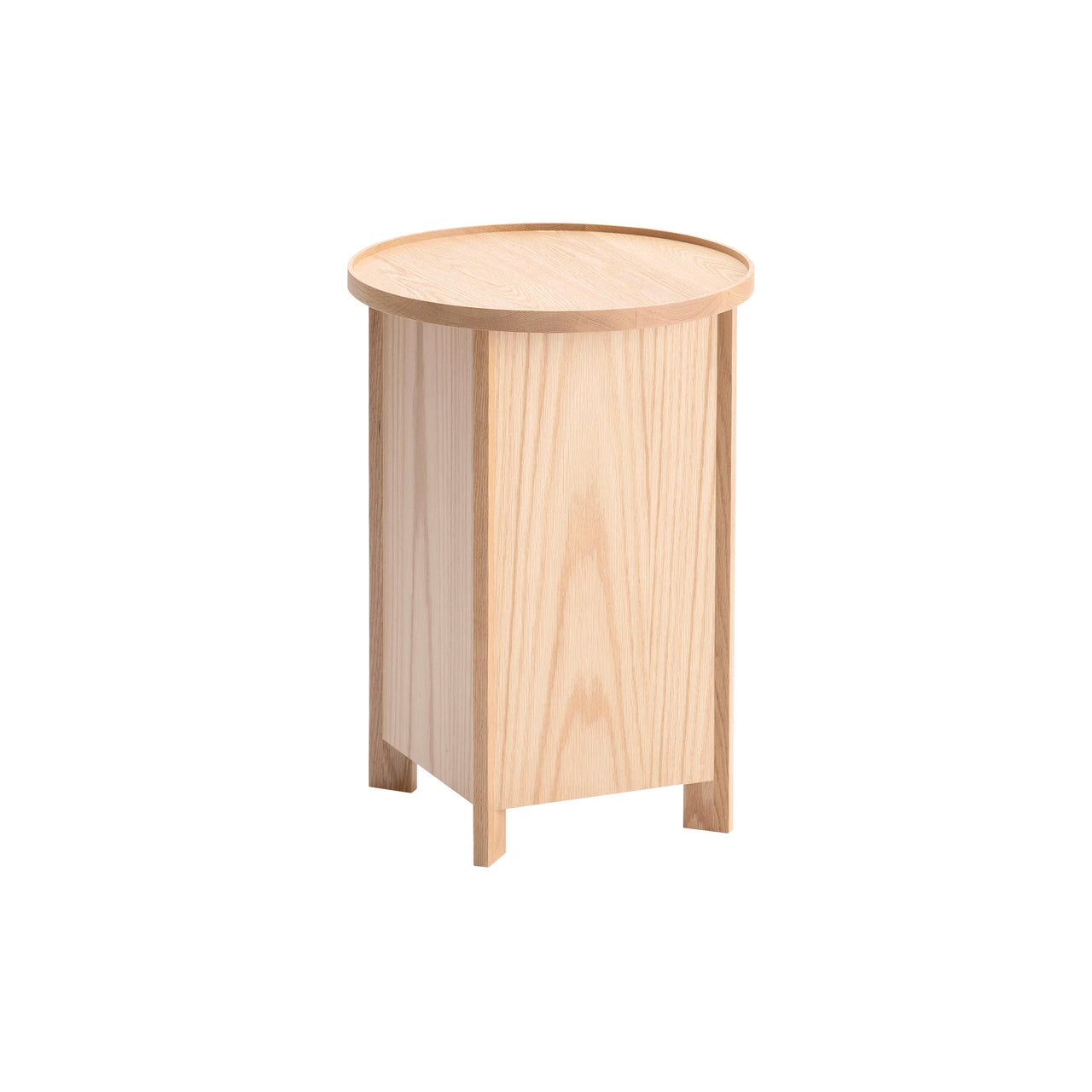 Sake Side Table: White Oak