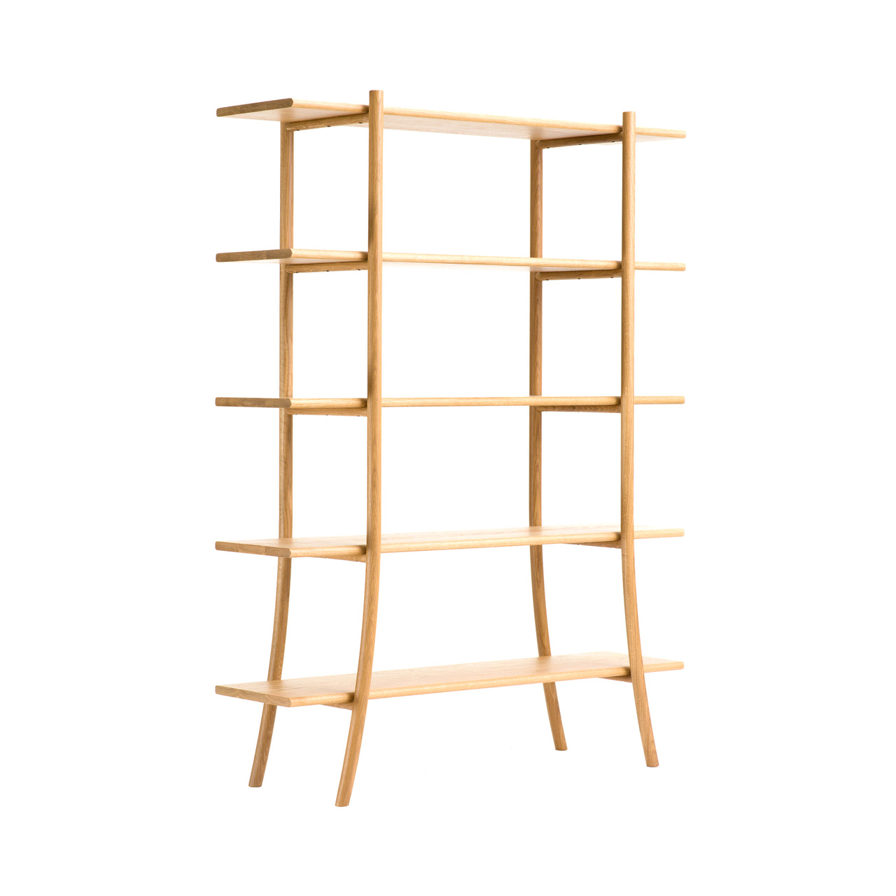 Skyladder Shelves: Tall + Natural Oak