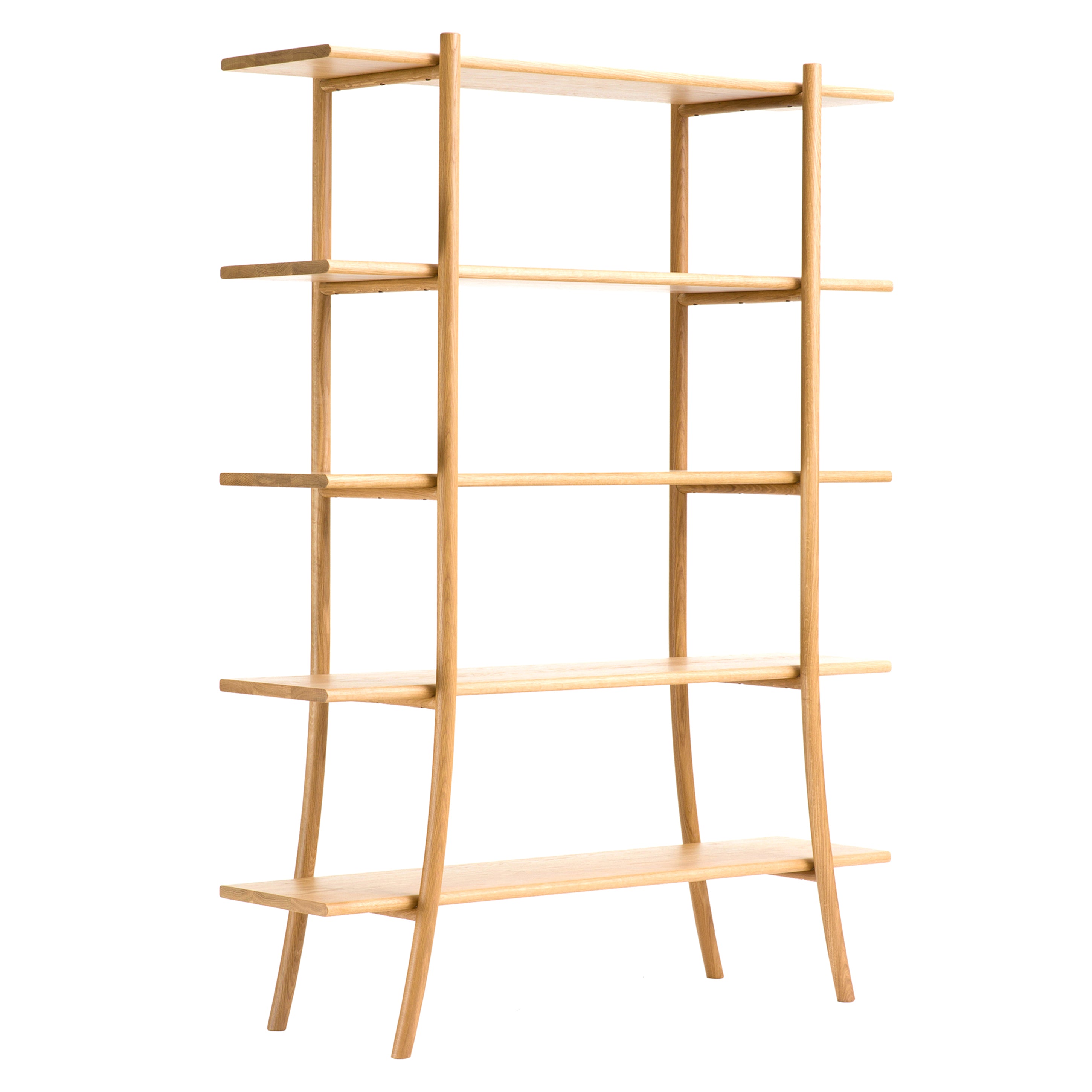 Skyladder Shelves: Tall + Natural Oak