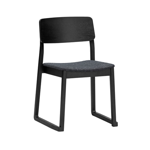 Sori Low Chair: Upholstered + Set of 2 + Sumi Ash