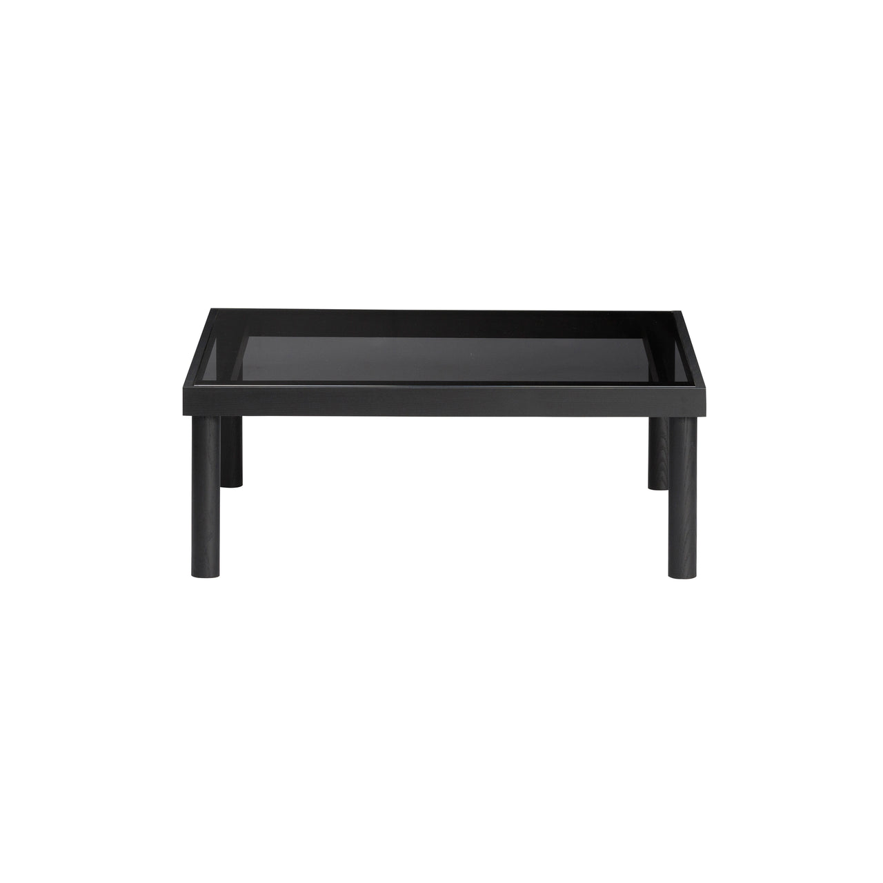 Taruki Coffee Table: Square + Smoked Oak + Sumi Ash