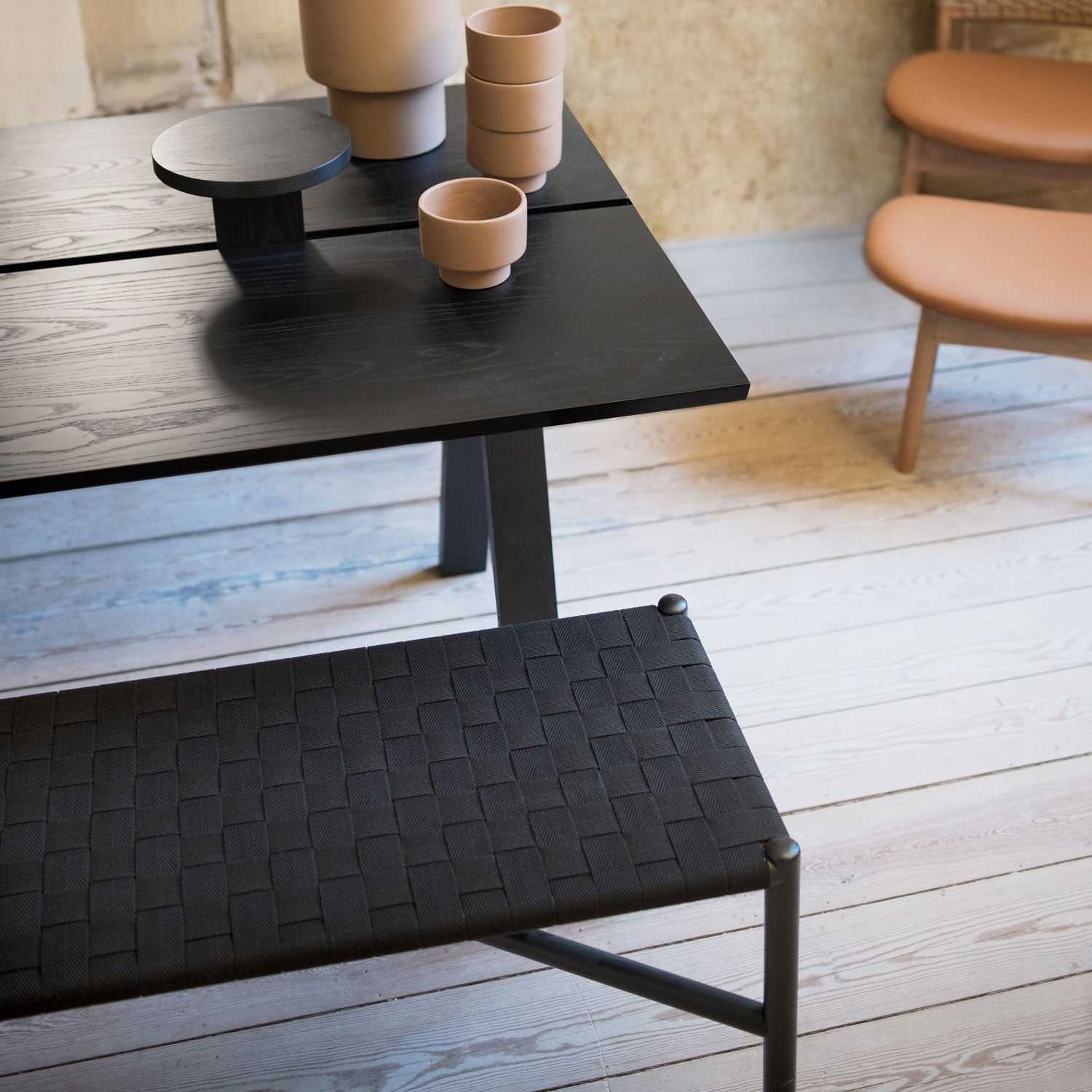 Ariake Bench: Leather Strap