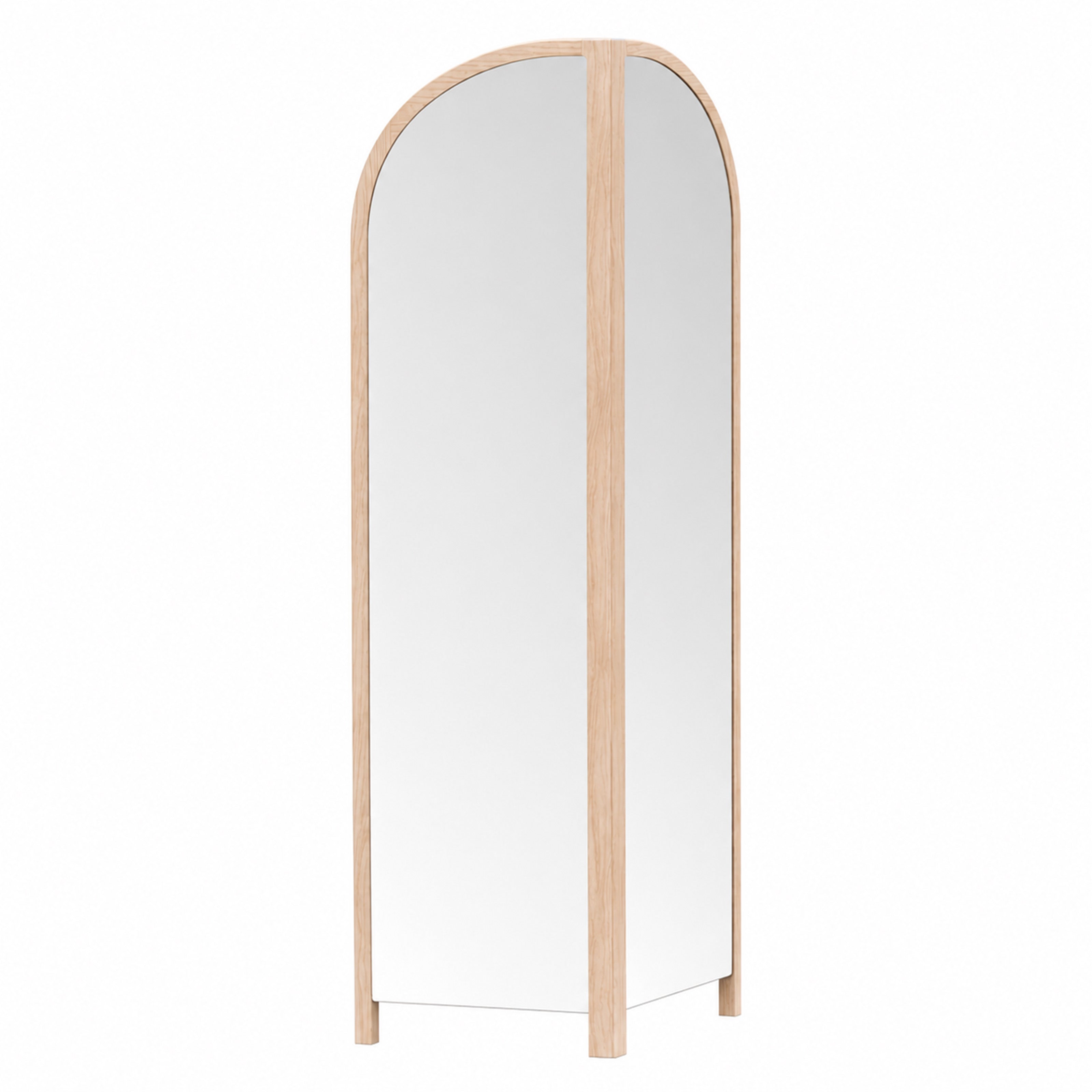 Cabine Dresser with Mirror: White Oak