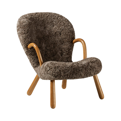 Clam Chair: Oiled Oak