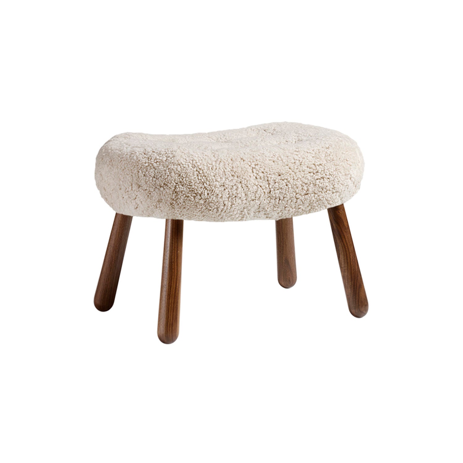 Clam Stool: Walnut
