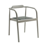 Ahm Chair: Upholstered + Ash Grey