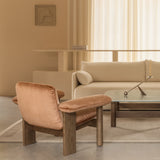 Brasilia Lounge Chair: Low Back Upholstered