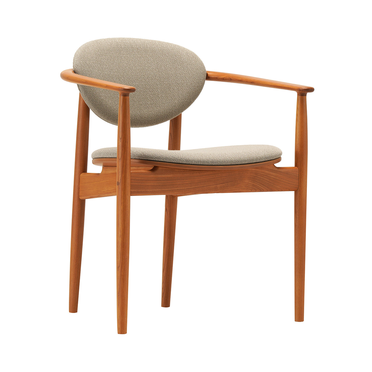 Azabu Hills Dining Chair A-DC04: Keyaki Brown