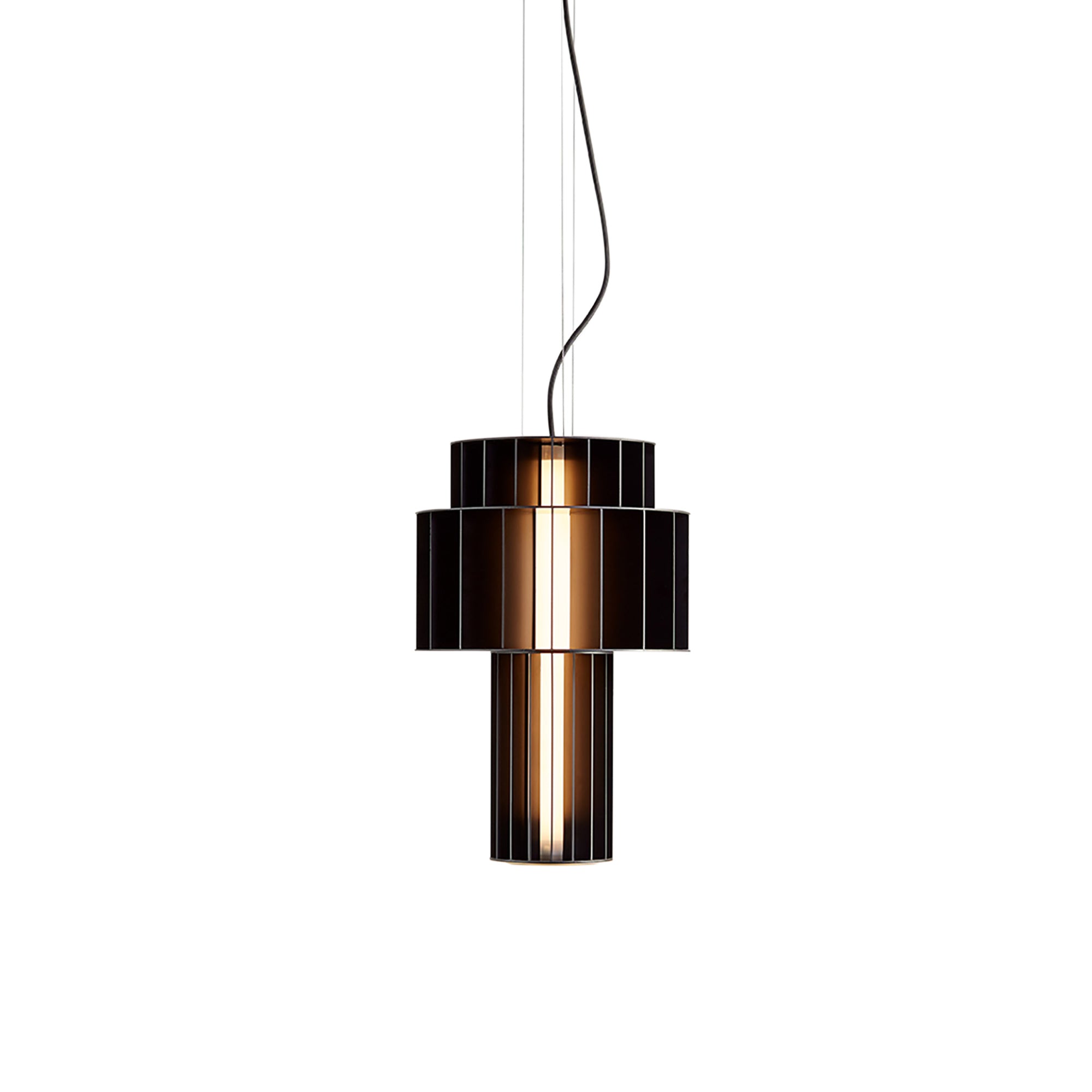 Babel Hanging Lamp: Low + Black Matt
