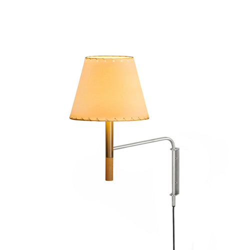 BC Wall Lamp: BC1 + Stitched Beige Parchment
