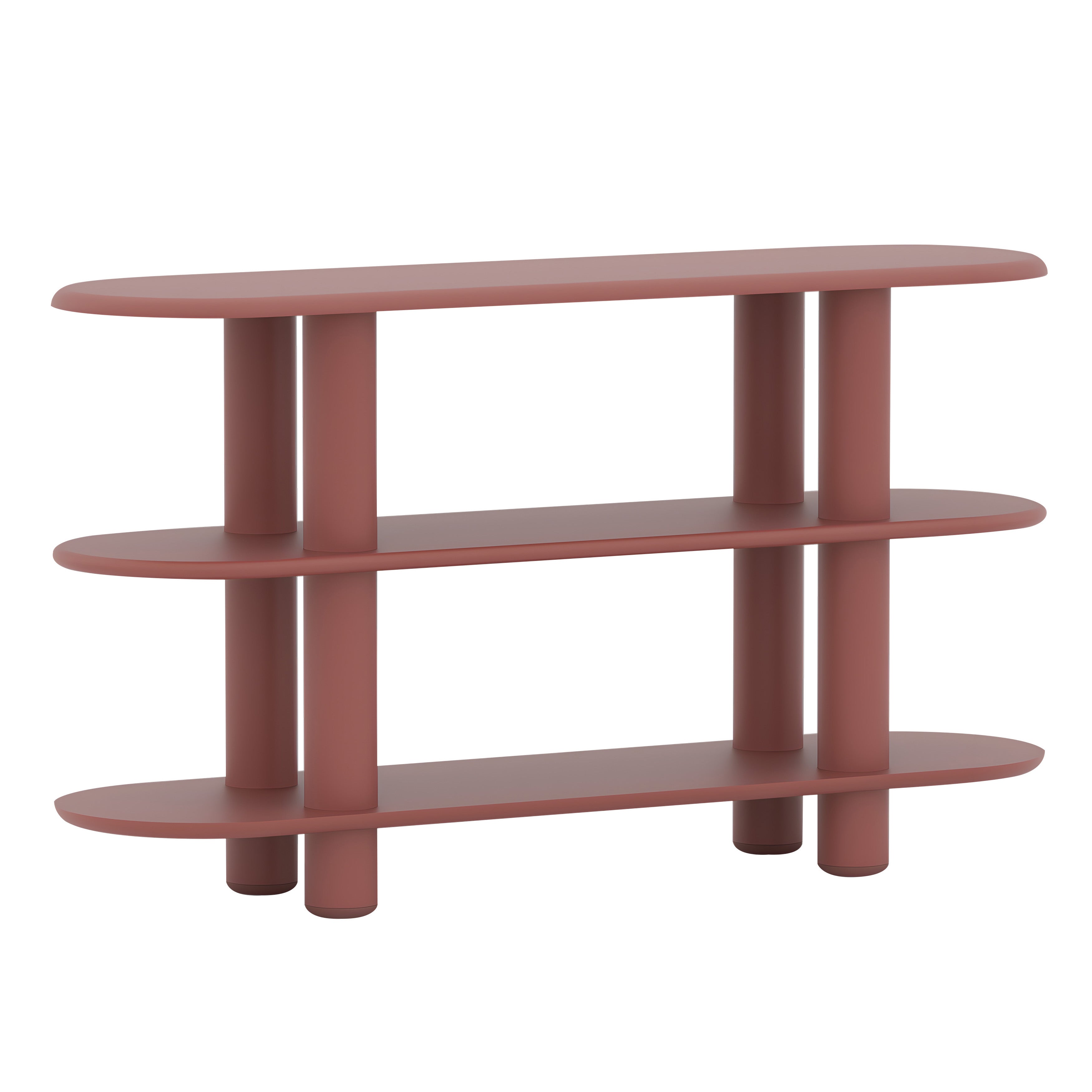 Eclipso Shelving System: 3 + Oxide Red