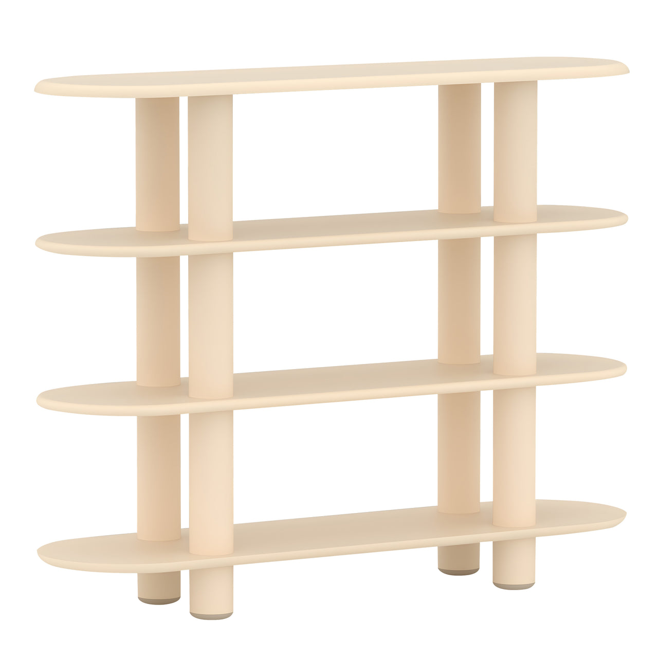 Eclipso Shelving System: 4 + Beige