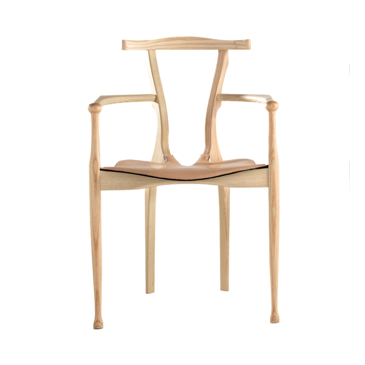 Gaulino Chair: Natural Ash + Natural